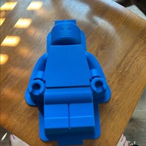 Blue Silicone Building Block Figure Mold
